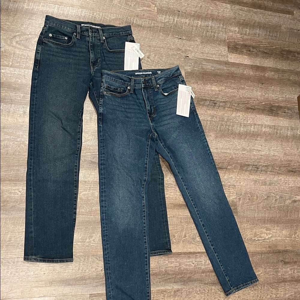 Dark and Medium Wash Jeans Set